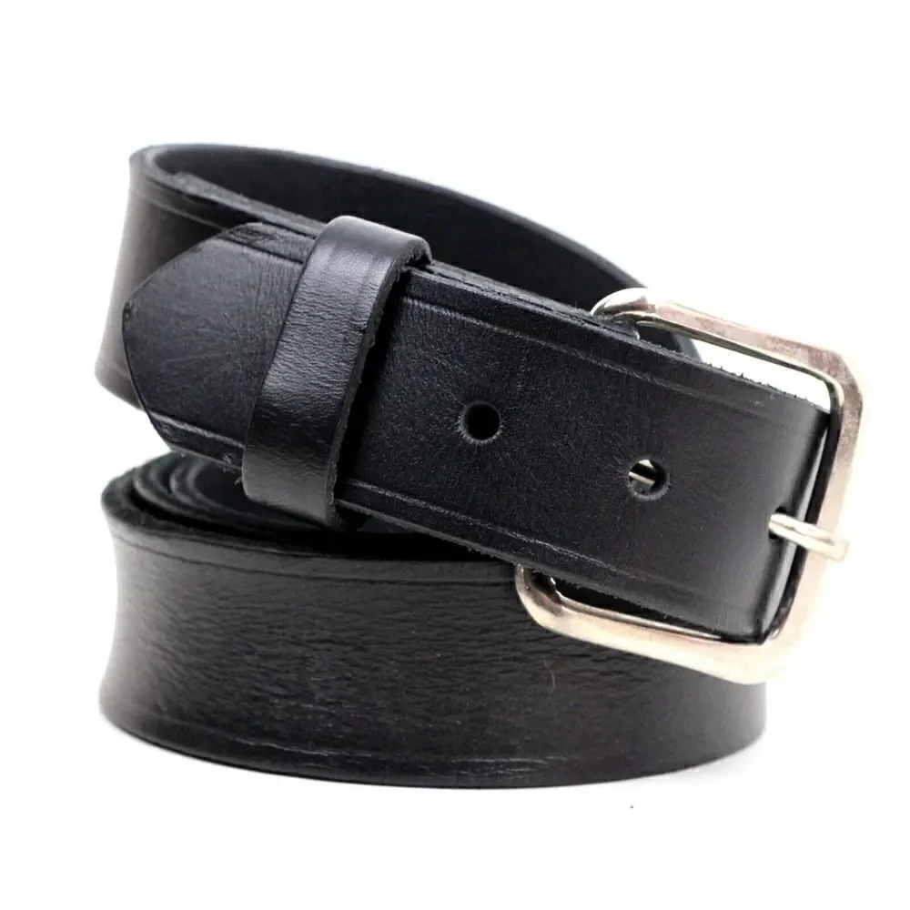 Boston BLACK GENUINE LEATHER 1 3/8